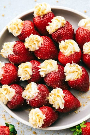 Cheesecake Stuffed Strawberries