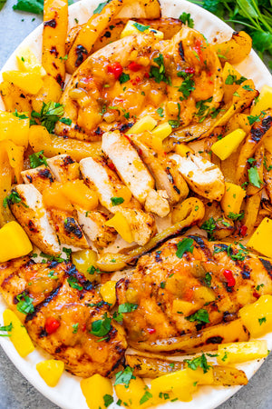 Grilled Mango Pineapple Chicken